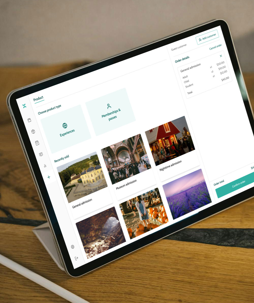 The online dashboard on Beyonk's attraction ticketing software and EPOS - the best FuseMetrix alternative